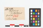 Etikett zu Bronzebrillenfibel (NHMW-PRAE-026274)